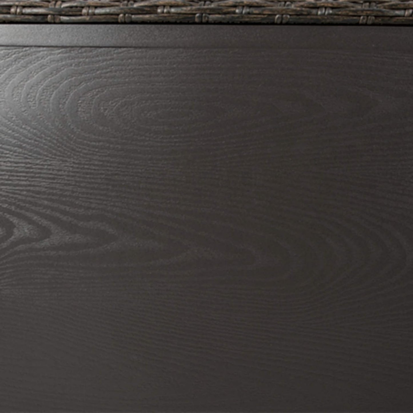 Signature Design by Ashley Grasson Lane Outdoor Wicker Cocktail Table with Aluminum Frame, Brown
