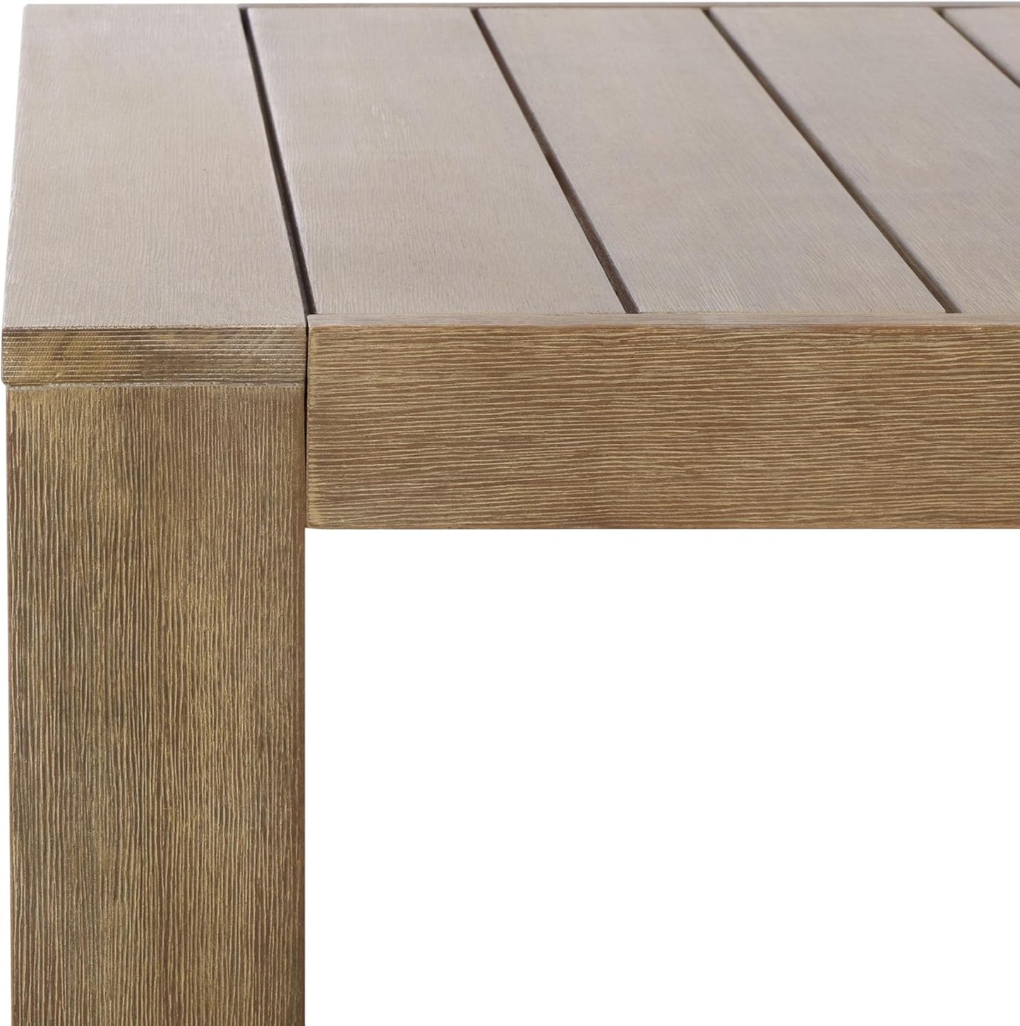 SAFAVIEH Couture Outdoor Collection Santiago Natural Solid Wood Coffee Table